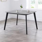 Casa 120cm Grey/Black Dining Table - Kitchen Dining Table image