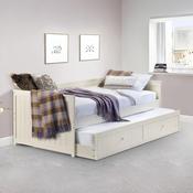 Jessica 90cm Single Ivory Daybed with pull-out Trundle image