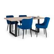 Berwick Rectangular Dining Table and 4 Luxe Chairs image