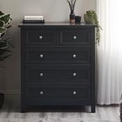 Maine 3 + 2 Drawer Chest of Drawers 84cm - Anthracite image