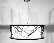 'Ghost of Ash' Circular Sculptural Pendant