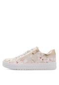 Palm Beach Flat Zip Trainer - Cream