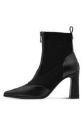 Multi Textile Heel Boot - Black