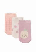 3 Pack Fruit Socks - Purple image