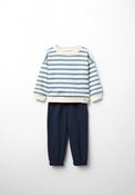 Stripe Print Set - White