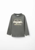 Printed Long Sleeve T-Shirt - Green