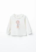 Floral Hot Air Balloon T-Shirt - Cream