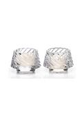 Aoife Tealight Holder Pair - Clear