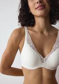 Body Make-Up Illusion Lace Bra - Ecru White