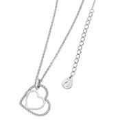 Floating Heart Pendant - Silver image