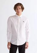 Long Sleeve Oxford Shirt - White Oxford