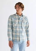 Regular Western Shirt - Blue Tan image