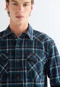 Western Shirt Check - Dark Sapphire