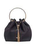 Negroni Ring Handle Pouch Bag - Black