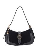 Amber Curved Shoulder Bag - Black