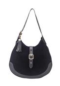 Amber Curved Hobo Bag - Black