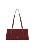 Vetiver Baguette Shoulder Bag - Maroon