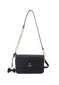 Essence Flapover East-West Crossbody Bag - Black