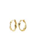 Here Gold Plated Hoop Earrings - Gold