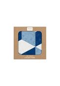 Geometric Motif Coasters Set Of 6 - Blue