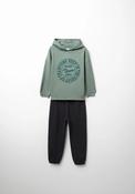2-Piece Hooded Sweatshirt &amp; Joggers Set - Green
