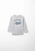 Printed Long Sleeve T-Shirt - Grey