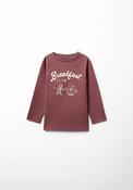 Breakfast Print T-Shirt - Red