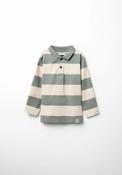 Classic Long Sleeve Rugby Polo Shirt - Green
