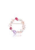 Vintage Wreath Brooch - Rose Gold