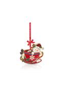 Sparkle Snowman In A Teacup Decoration - Sparkle