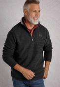 Newark 1/4 Zip Grid Fleece - Black