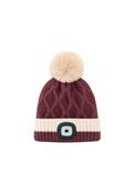 LED Bobble Hat - Wine