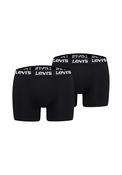 Men's Solid Basic 2 Pack Boxer - Black