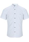 Short Sleeve Mao Collar Shirt - Camel 19 image