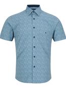 Short Sleeve Giovanni Print Shirt - Blue 26 image