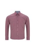Long Sleeve Plain Shirt - Red