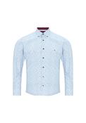 Long Sleeved Print Shirt - Red