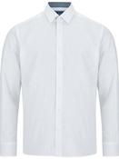 100% Cotton Long Sleeve Plain Giovanni Shirt - White image