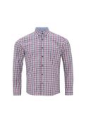 Long Sleeve Check Regular Shirt - Red