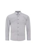 Long Sleeved Print Shirt - Navy