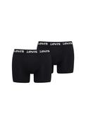 Men's Solid Basic 2 Pack Boxer - Black