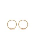 Snake Hoop Earrings - Gold