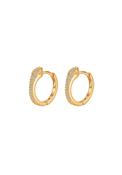 Snake Mini Huggie Earrings - Gold