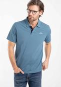 100% Cotton Miles Pique Polo Shirt - Faded Blue image