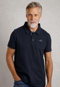 100% Cotton Miles Pique Polo Shirt - Navy
