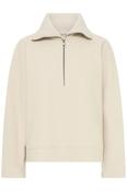 1/4 Sweat Zip - Oatmeal Melange