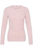 Speckled Long Sleeve Top - Silver Pink Melange