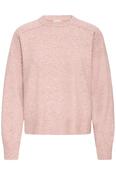 Shoulder Seam Pullover - Silver Pink Melange