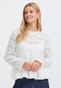 Peplum Lace Top - White