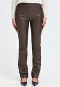 Leather Look Legging - Beige
